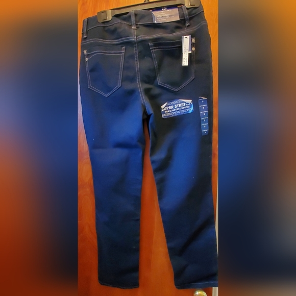 Bandolino Comfort slim jean Amy sz 8 women NWT Rinse wash/ dark blue straight - Picture 2 of 4